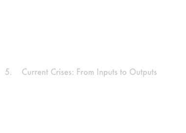     PERSPECTIVES

1.    Asia in Comparative Perspective
2.    Output Markets: Goods & Services
3.    How Firms Compete: Alternative Models
4.    Inputs: Capital, Labor, Land Technology
5.    Current Crises: From Inputs to Outputs 

II.    ENERGY
III.   MANUFACTURING
IV.   SERVICES
V.    FUTURE OPPORTUNITIES & RISKS